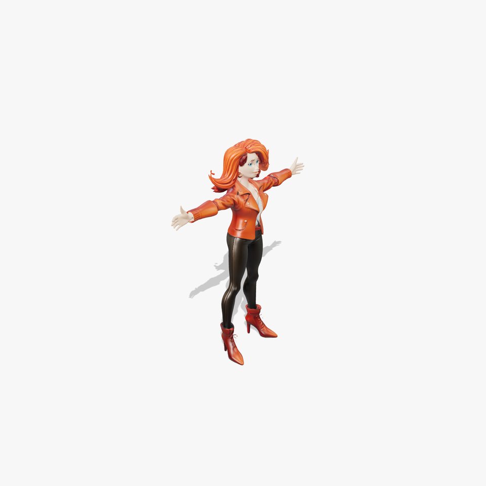 Stylish Redhead Character model pack